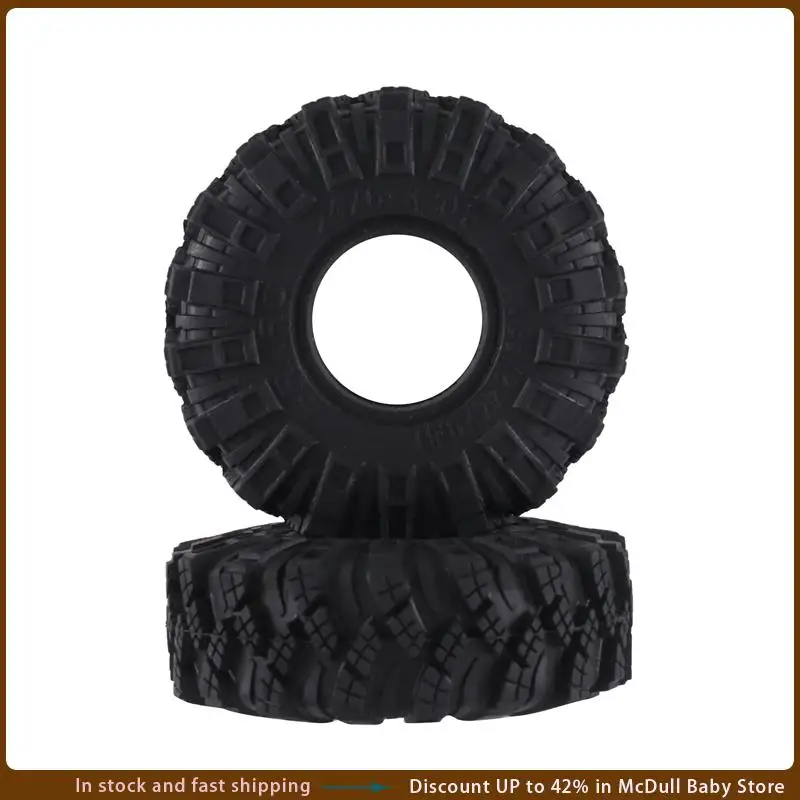

ABJA-4PCS 62Mm 1.0 Inch Wheel Tires Soft Mud Terrain Rubber Tyres For 1/24 RC Crawler Car Axial SCX24 Gladiator Bronco Parts