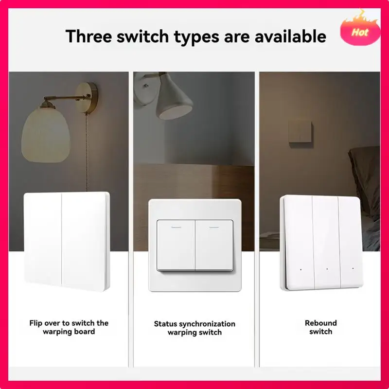 AD-Tuya Zigbee 3.0 قطاع دارة حريق واحد تحكم في اتجاهين يدعم التحكم الصوتي لتقوم بها بنفسك أتمتة المنزل 2 عصابة