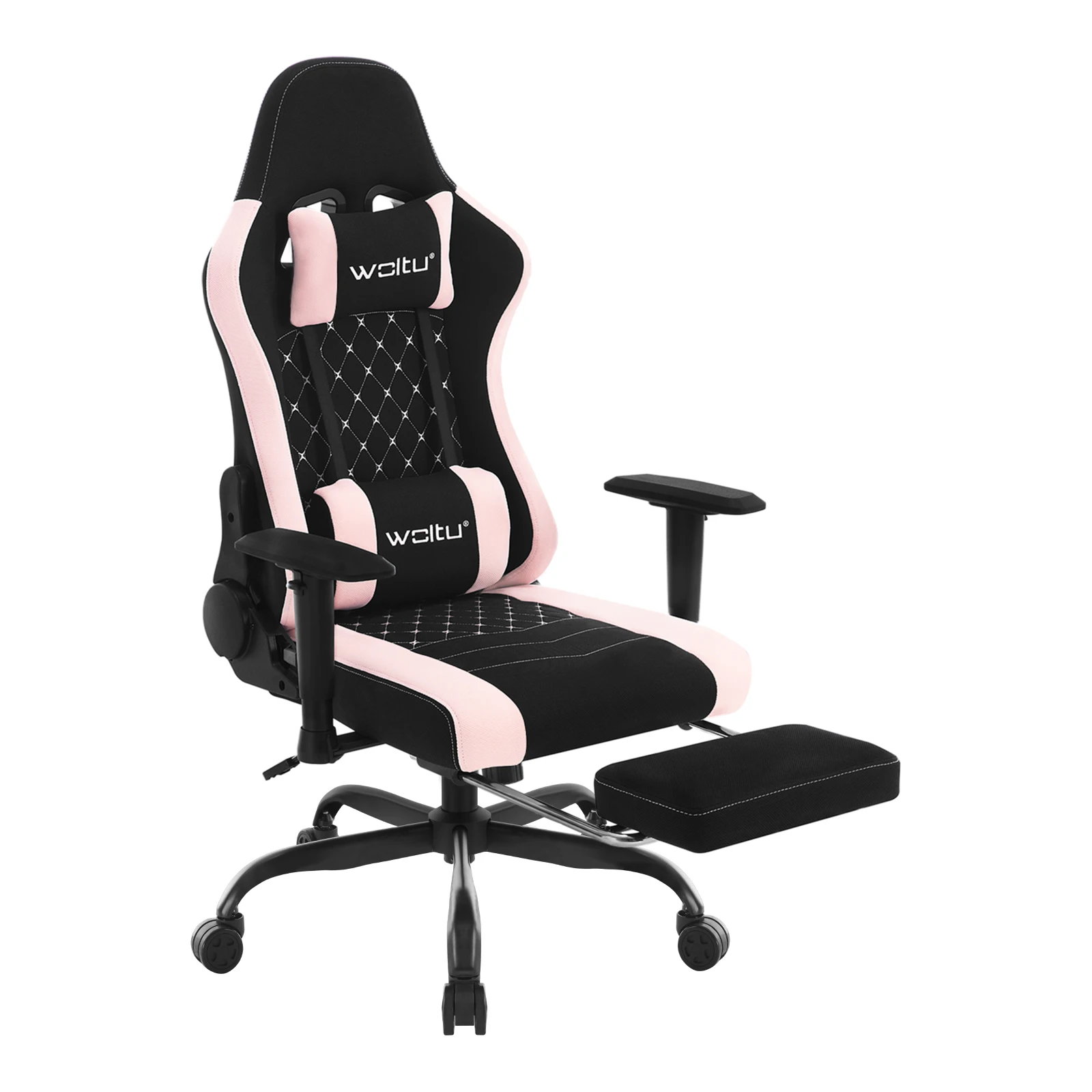 Silla de masaje WOLTU para videojuegos, sillón de oficina ergonómico de altura ajustable con reposacabezas, reposapiés, silla de ordenador de malla, silla giratoria