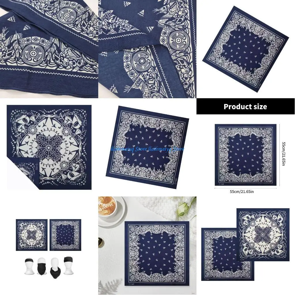 

573B Носовой платок для уличных танцев, спортивные повязки на голову для спорта на открытом воздухе, модный головной платок для