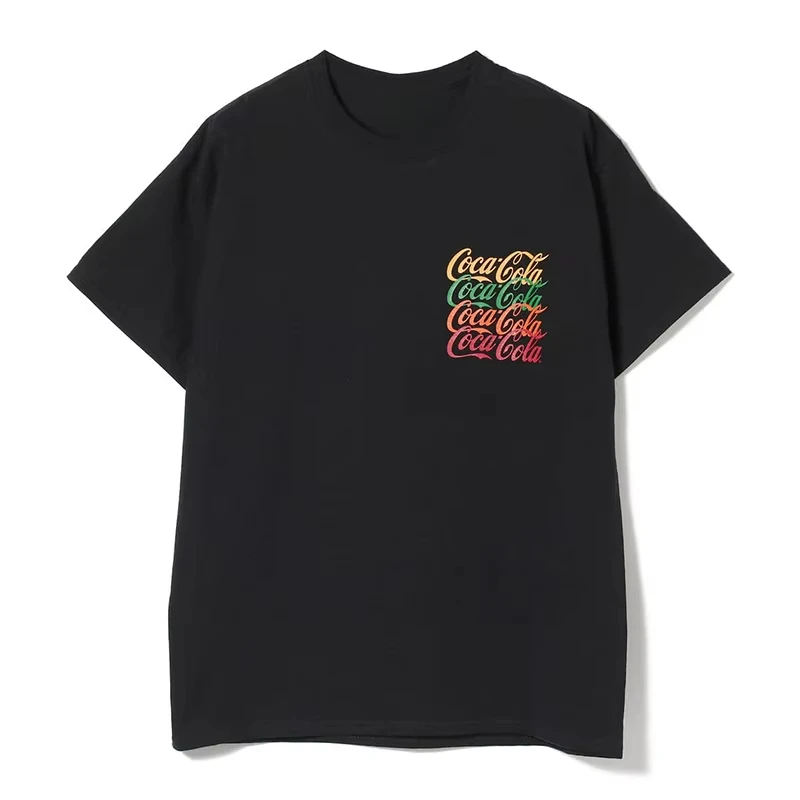 

BEAMS X Coca-Cola Coca-Cola Multi-Color Overlay Print Short Sleeve T-Shirt
