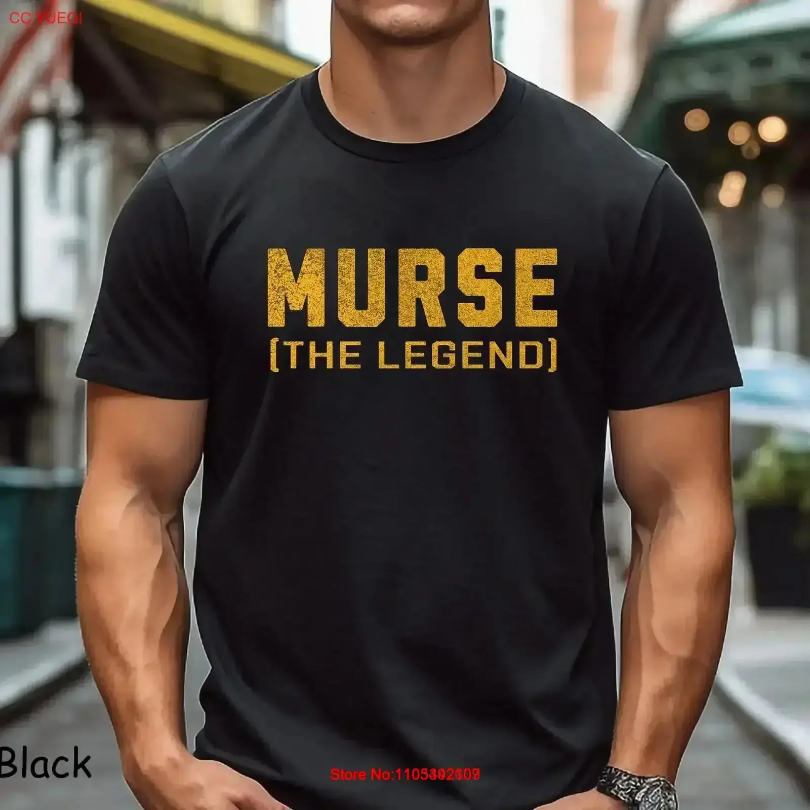 T-Shirt für männliche Krankenschwestern, Murse for Appreciation Day Graduation Guy The Legend, Vintage-Stil, gewaschen, lässig, stilvoll, dehnbar, bequem