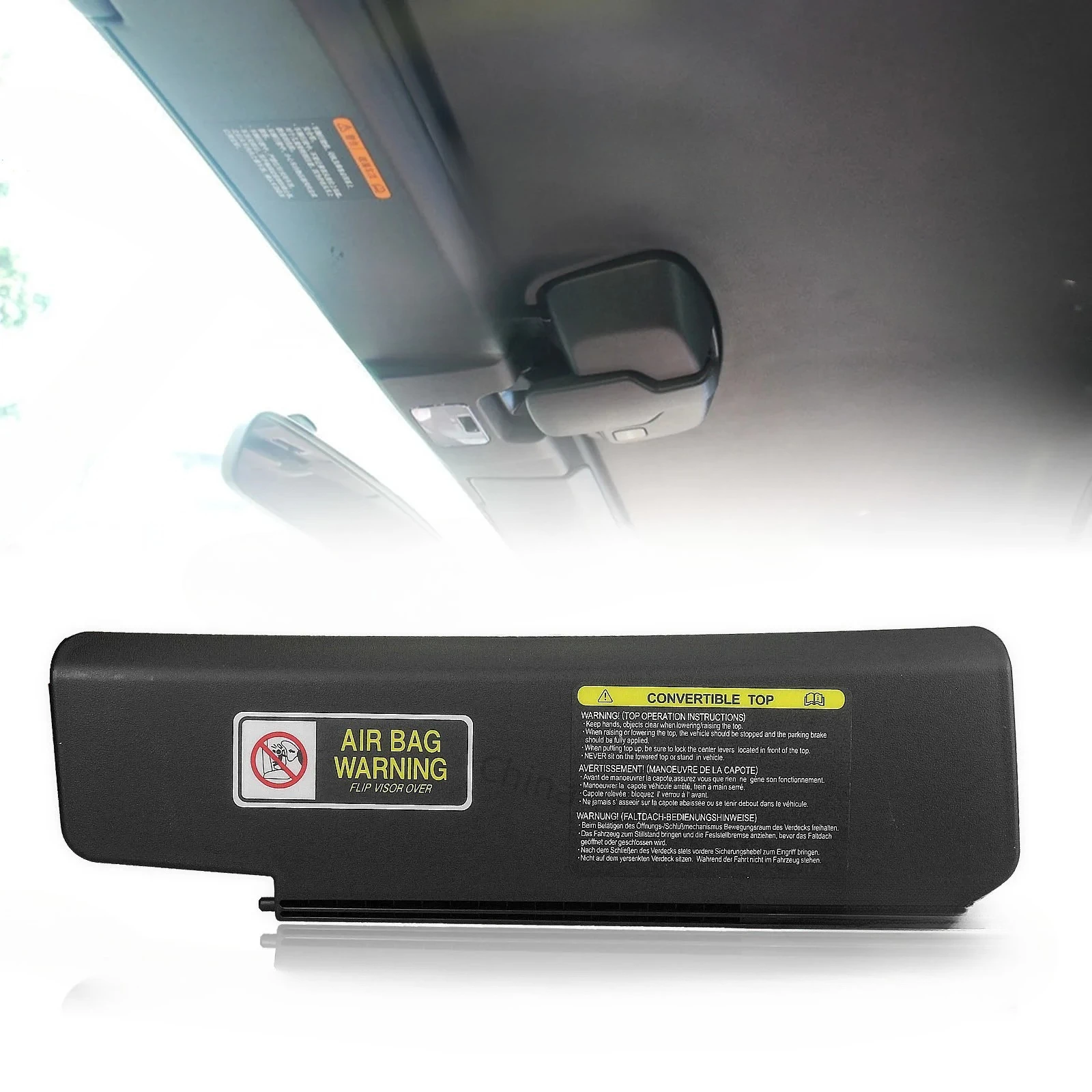 Sun Visor For Mazda MX-5 MX5 Miata 2006-2015 Black Interior Front Window Cover Shade Blind Windshield Sunvisor Shield Sunblind