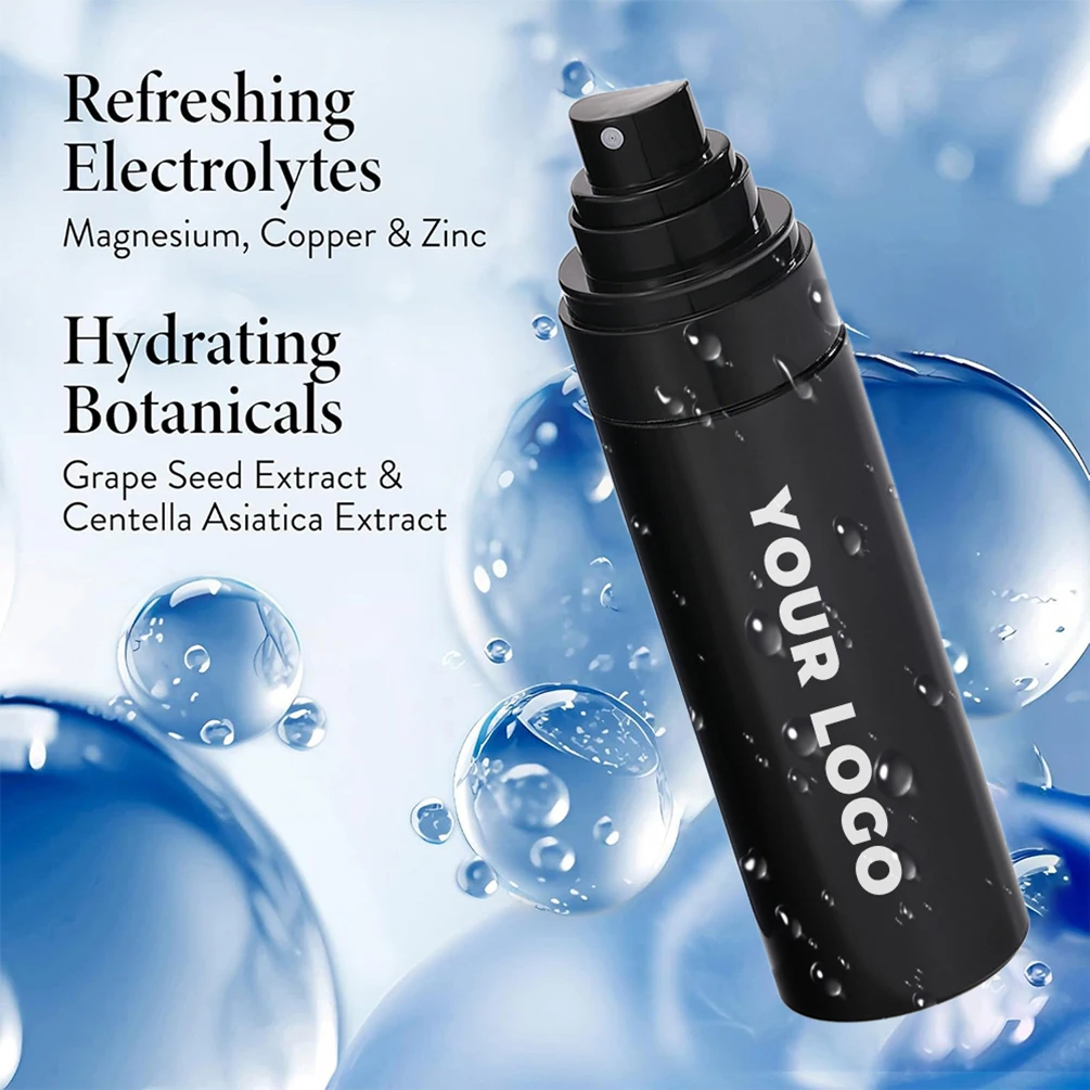 Custom Logo Makeup Setting Spray Private Label Hydrating Quick-drying Film-forming Long-lasting Waterproof Cosmetic Wholesale