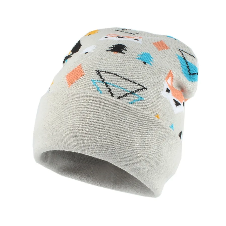 قبعة صغيرة مطبوعة على شكل حيوانات للجنسين - قبعة جمجمة منسوجة ناعمة للرجال والنساء، قبعة شتوية أنيقة للاستخدام الخارجي للأنشطة الترفيهية #2