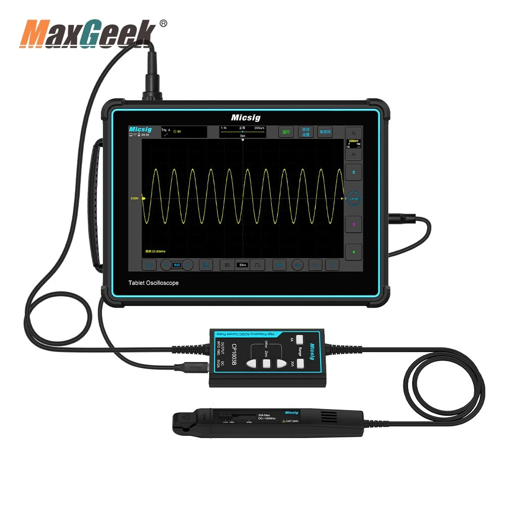 Maxgeek Micsig CP503B 50MHz 6A/30A High Frequency AC DC Current Probe with BNC Interface for Oscilloscopes