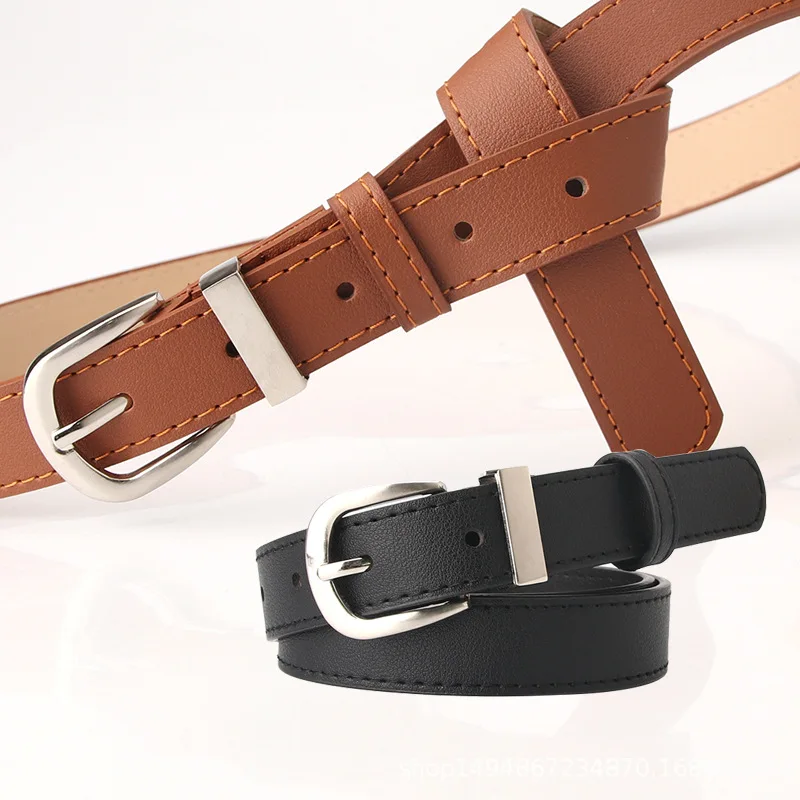 

Women's New Simple Versatile Decorative Belt South Korean Fashion Pants Clothing with Belt Female