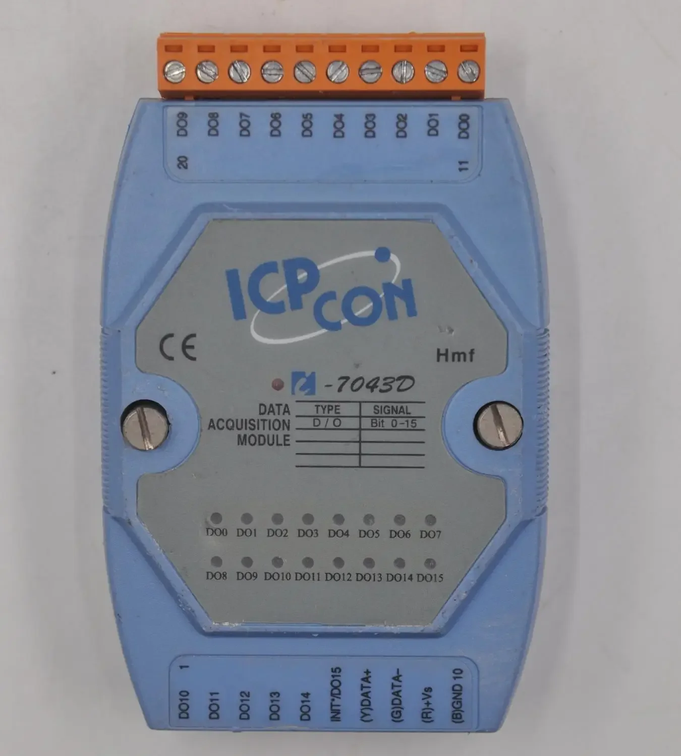 

ICP DAS I-7043D 16-channel Non-isolated OC Gate (sink current) Output Module Used