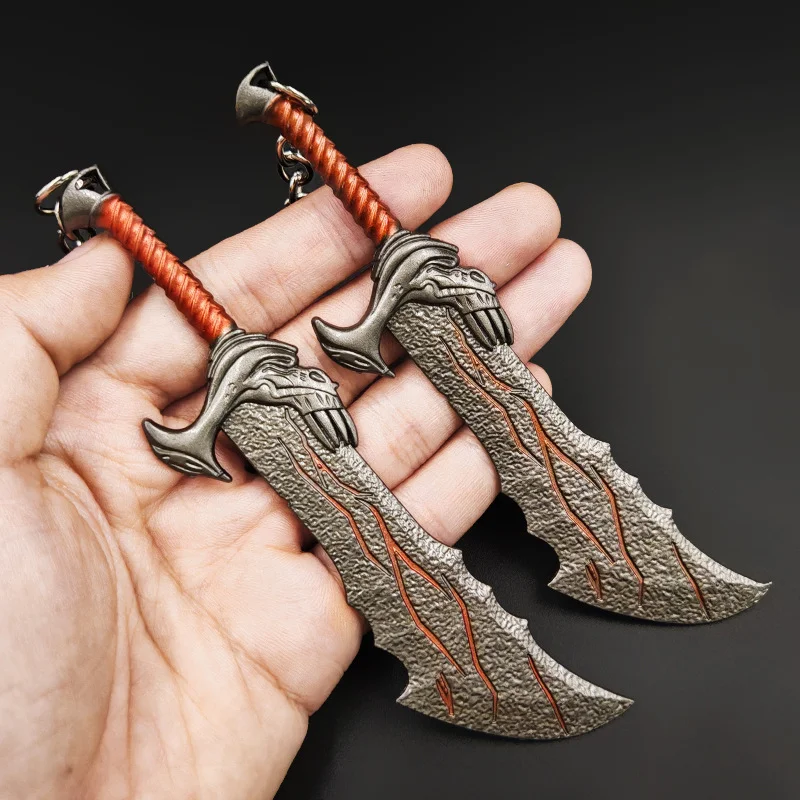 13cm God of War Game Peripherals Kratos Blade of Chaos Pairing Metal Model Alloy Ornament Toy Knife Sword Gifts Collections