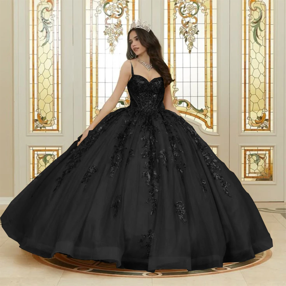 سباركلي زين فساتين Quinceanera السباغيتي حزام الحلو 16 عيد ميلاد فستاين سهرة/فساتين الحفلات مخصص القوس الفاخرة فستان فوشيا quince