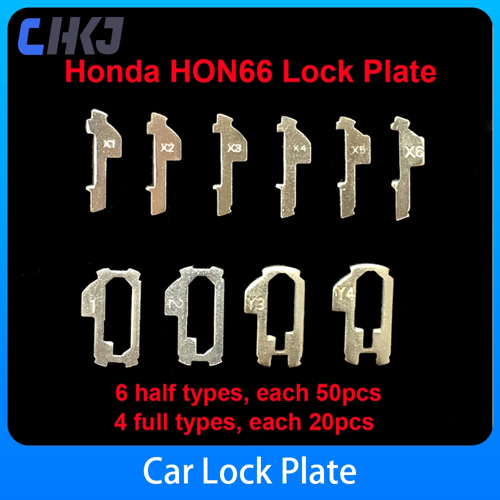 CHKJ-Placa de bloqueio do carro para Honda HON66, Acessórios de reparação Kits, Auto Lock Reed, NO1-6 Cada 50pcs, NO1-4 Cada 20pcs, 380pcs por lote