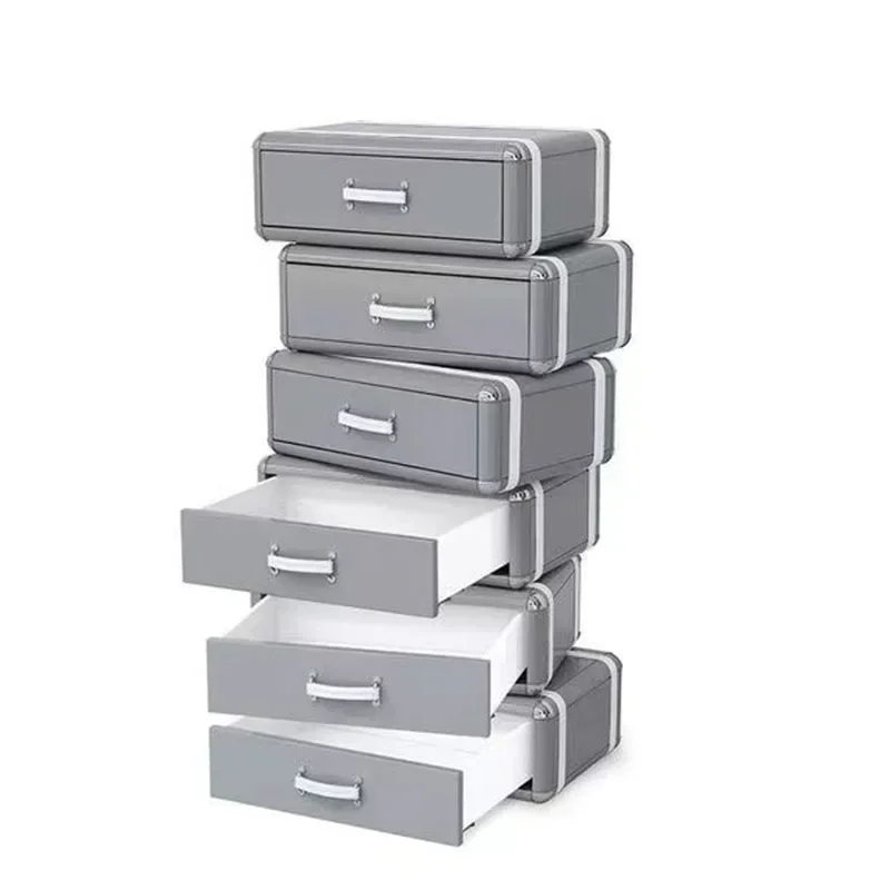 ZH l Light Luxury Bedside Table Simple Small Apartment Bedroom Storage Organizer Bedside Cabinet