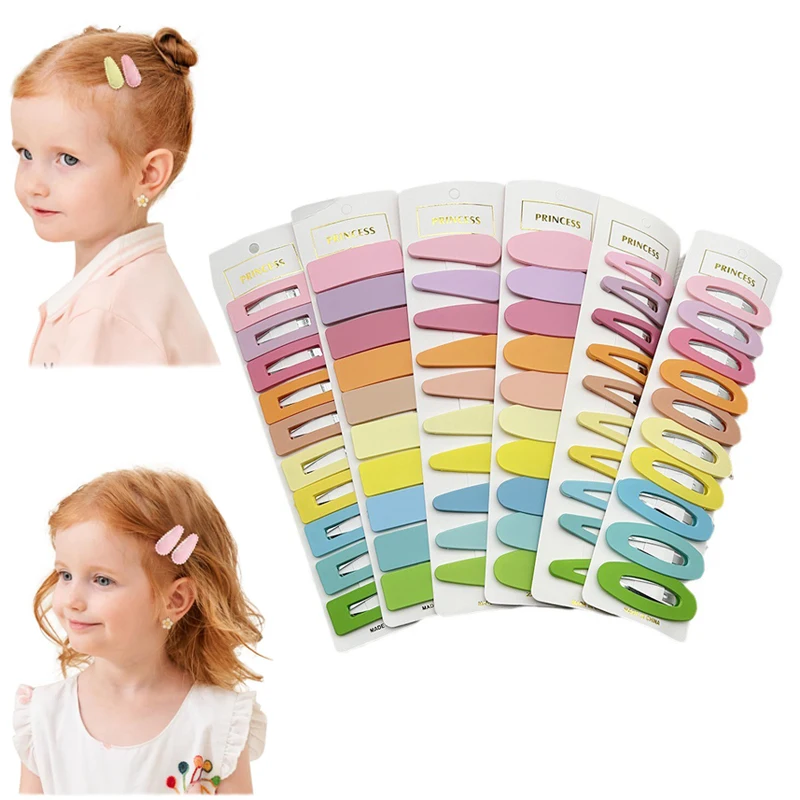 

10Pcs Dopamine Hairpin Girls Summer Spring Candy Color Hair Accessories Cute BB Clip Hairpin Women Instagram Headpiece
