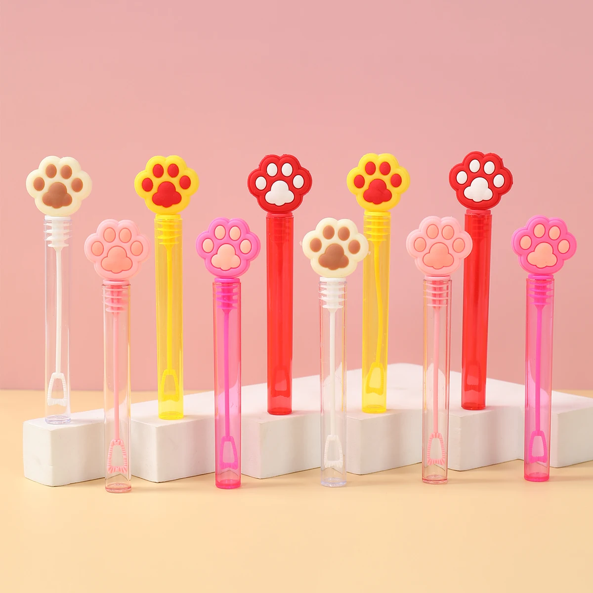 Botella de jabón con tubo de burbujas para mascotas, decoración para fiesta de cumpleaños, boda, cumpleaños, regalos para invitados, suministros para Baby Shower, juguetes para niños