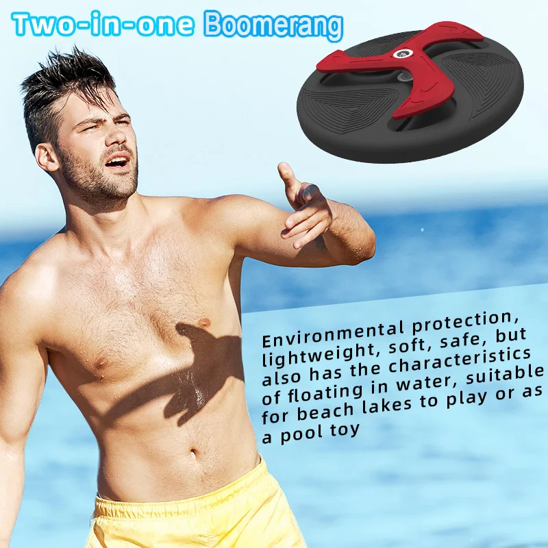 1Set Flying Boomerang Toy Outdoor Accessories Interactive Boomerang Outdoor Toys Pet Supplies Dog Training Toys