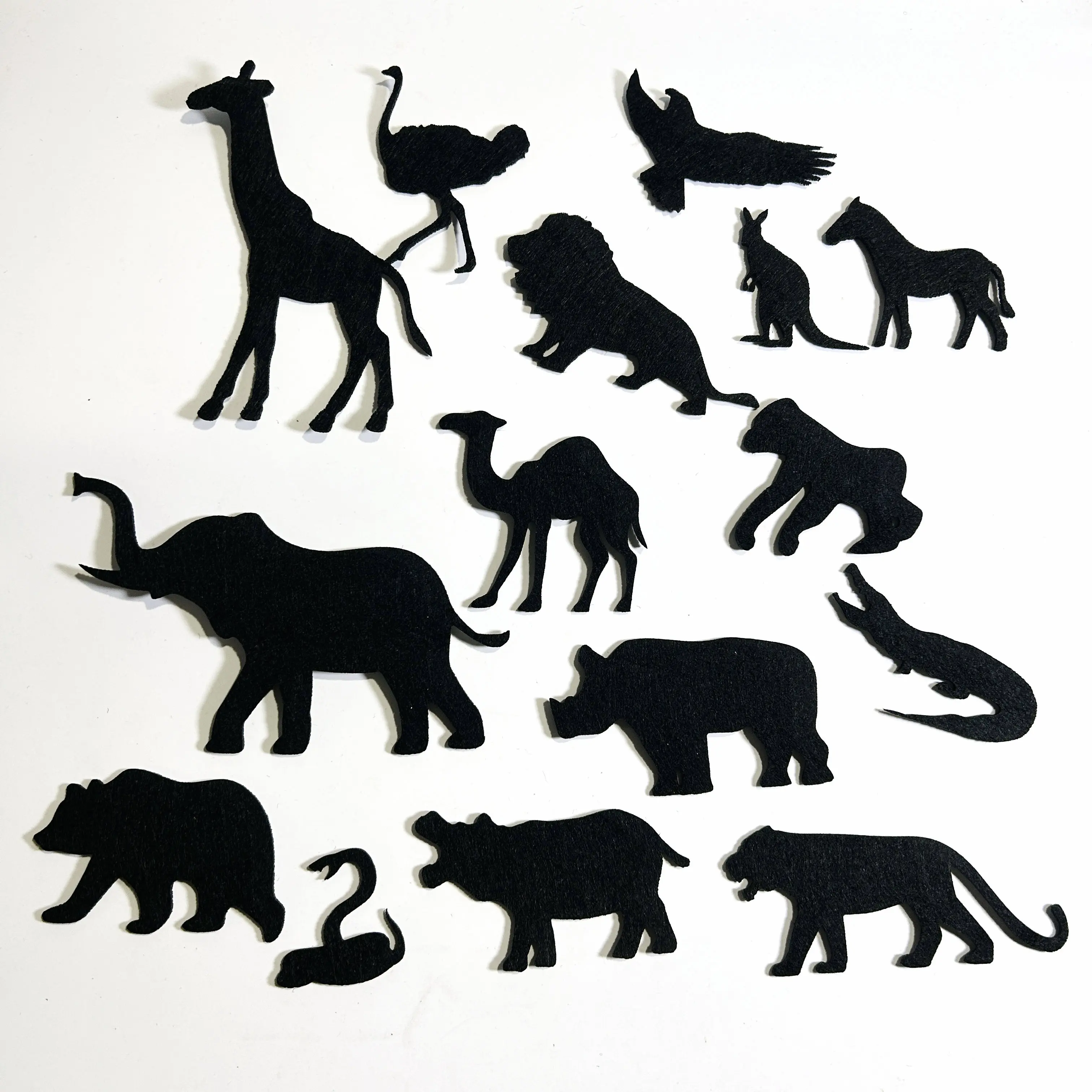 

Early Childhood Shadow Puppets Play Stories, Fairy Tales, Safari Animal Set, Bamboo Stick Silhouette Decoration, Home Supplies