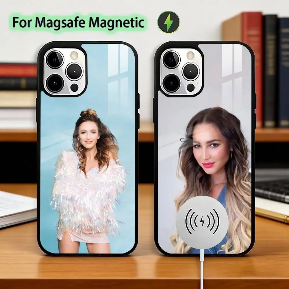 

Olga Buzova Singer Actor Phone Case For iPhone17,16,15,14,13,12,11 Plus,Pro Magnetic For Magsafe Wireless Charging