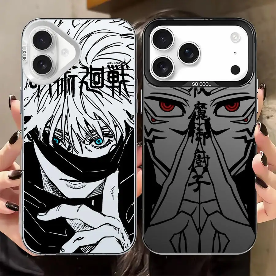 Case for iPhone 17Air 14 11 16e XR XS 13 12 15 Plus 16 17 Pro Max Back Phone Cover J-ujutsus K-aisens