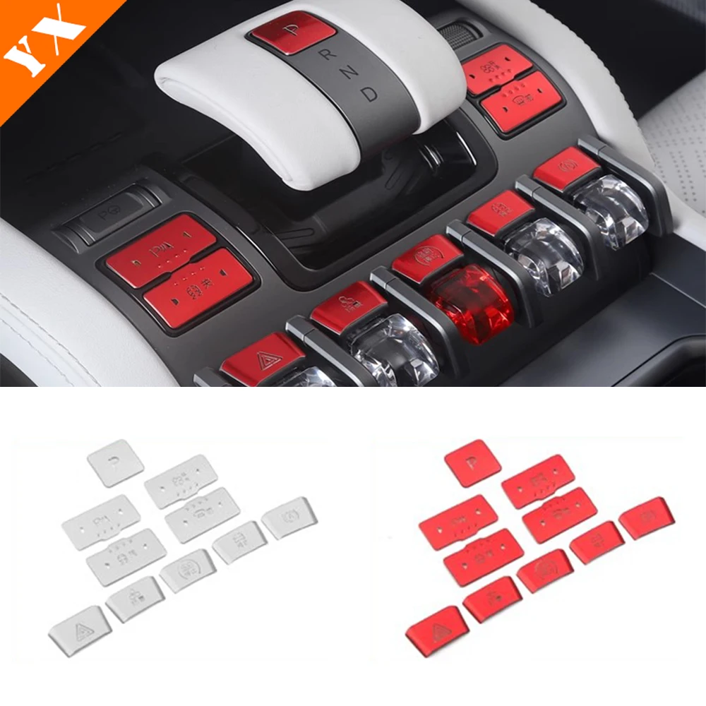 

For BYD leopard 3 titanium 3 2025 2026 accessories Aluminum Car Central Control Button Patch,Central Button Protective Cover