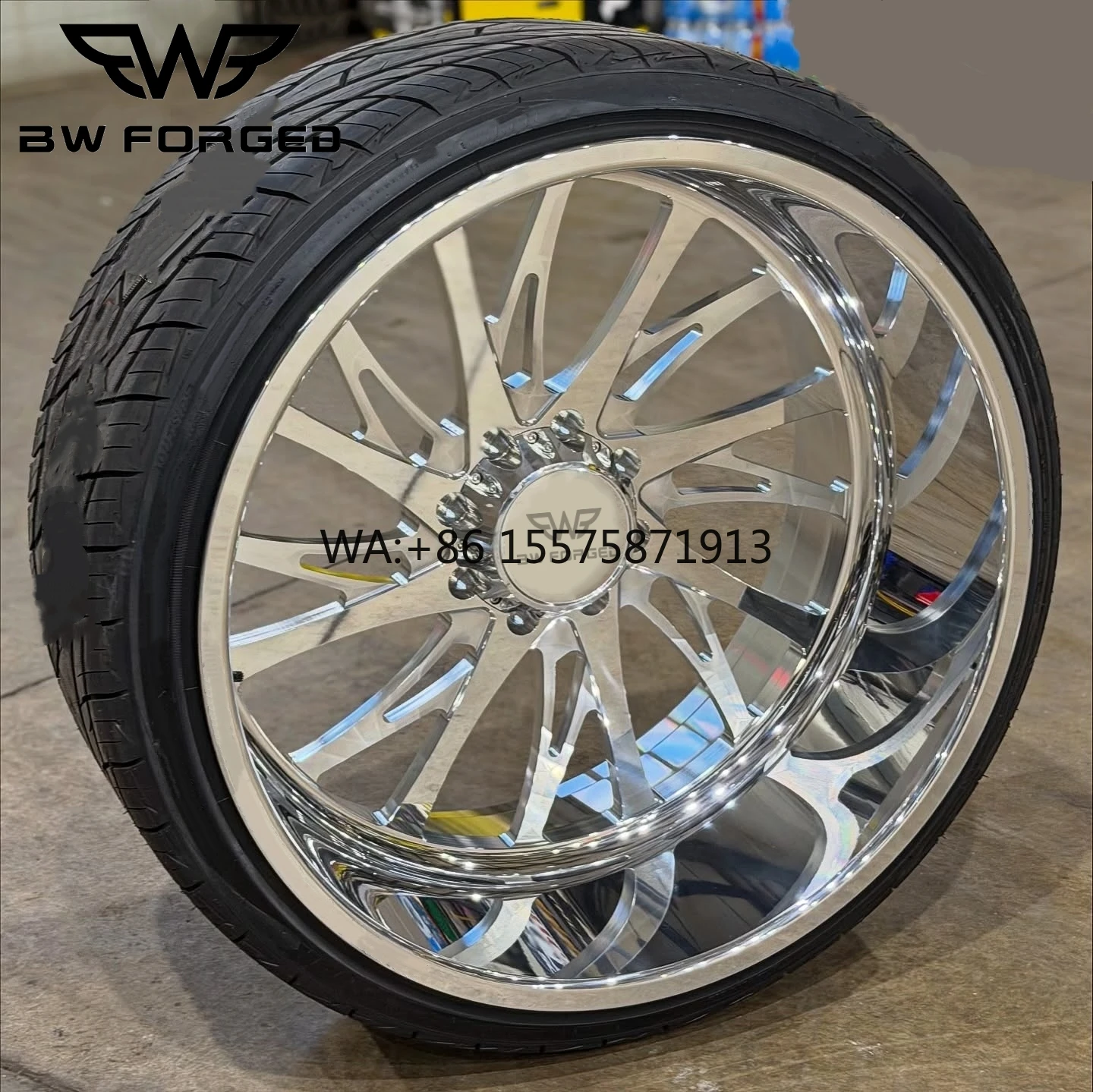 

Custom Deep Dish Polished Chrome Forged Truck Wheels 6 Lug & 8 Lug Heavy Duty Offroad Performance Rims