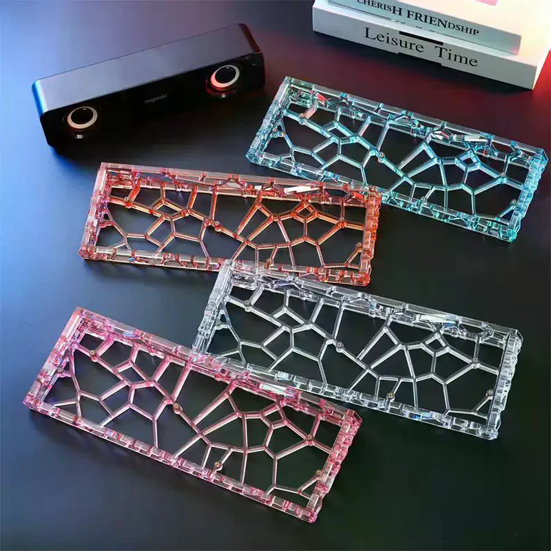 GH60 Hollow Transparent Keyboard Shell, Universal 60% Layout Case For Mechanical Keyboard DIY Custom Accessories