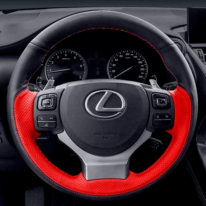 Hand Sewn Genuine Leather Steering Wheel Cover For Lexus ES200 ES300h NX200t RX270 Car Handle Cover Accessorise High Quality