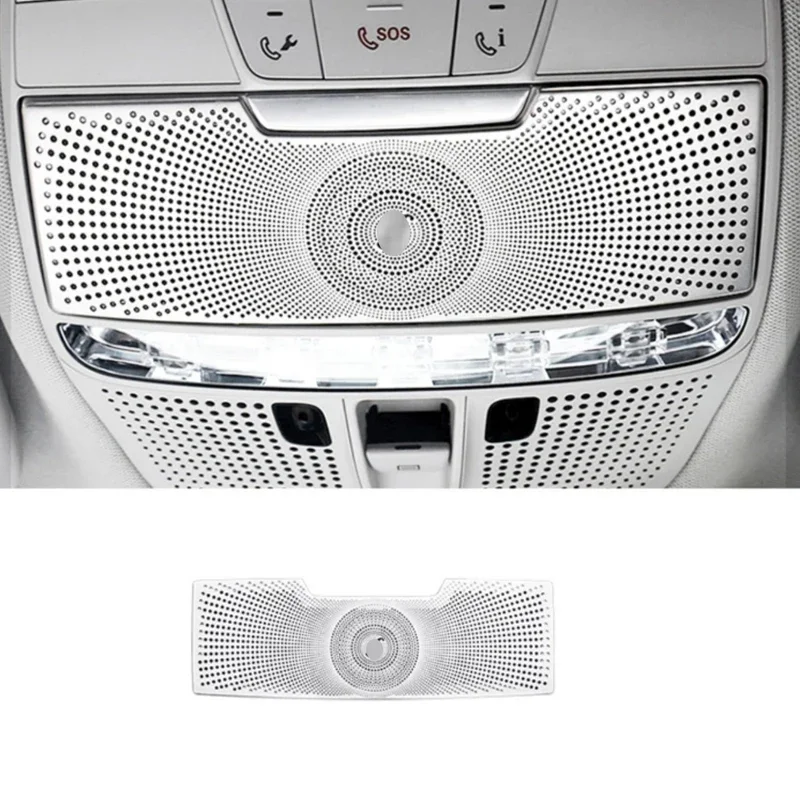 Car Interior Front Reading Light Cover Trim Lamp Frame Sticker for Mercedes Benz S205 W205 GLC X253 C253 W213 Auto Accessories