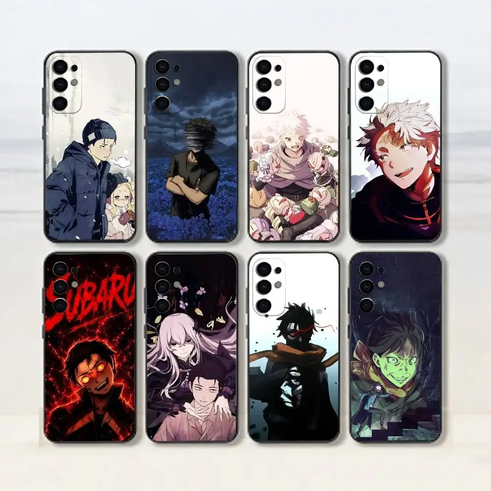 

Anime-N-Natsuki S-Subaru-Re Phone Case Black Silicone Soft For Samsung S25,S24,S21,S22,S23,S30,Ultra,S20,Plus,Fe,Lite