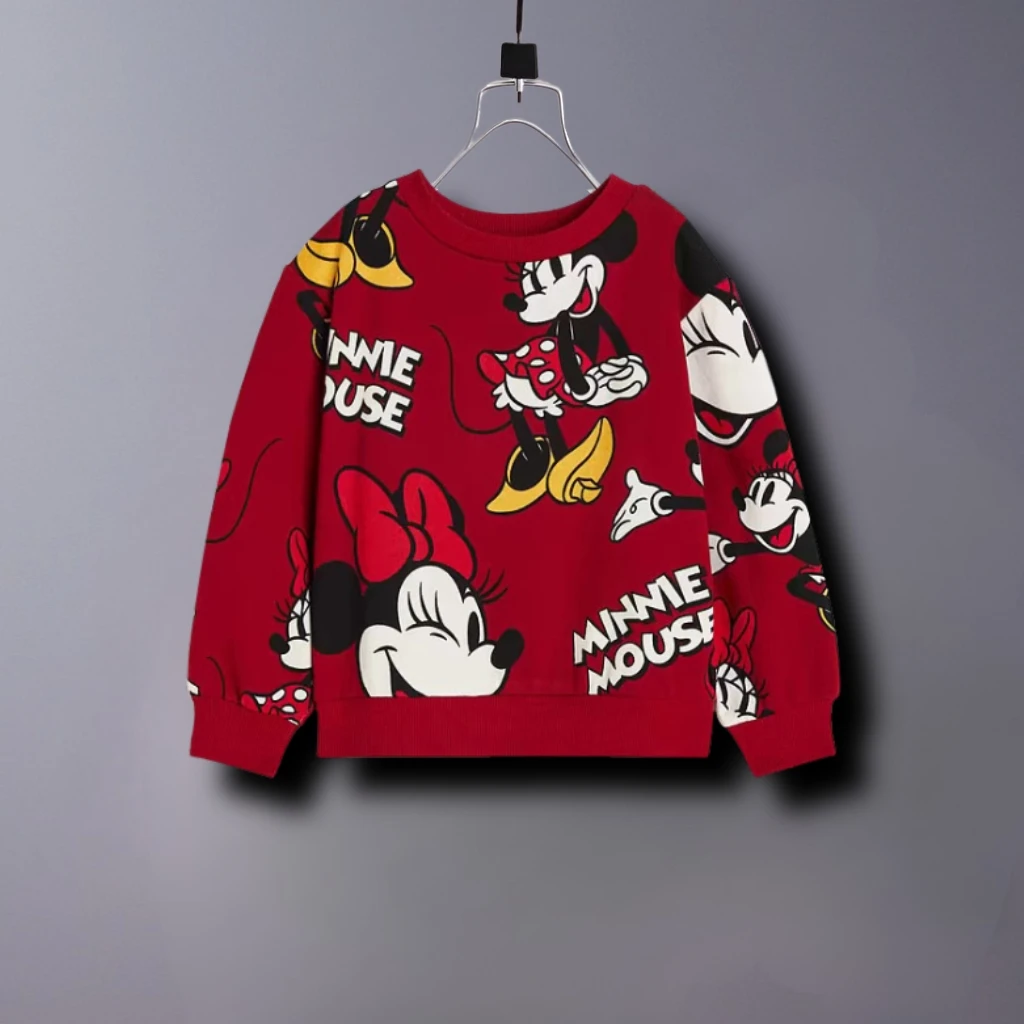 Felpa per ragazzi con stampa leone Abbigliamento autunnale Top larghi casual a maniche lunghe Felpa con cappuccio Girocollo Moda Abiti popolari per bambini 1-6 anni