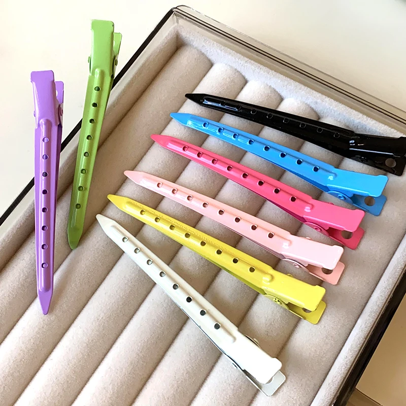 

2/8 шт., однотонные заколки для волос ярких цветов с челкой для женщин и девочек, милые вечерние универсальные заколки для волос в виде утконоса, новые наборы аксессуаров