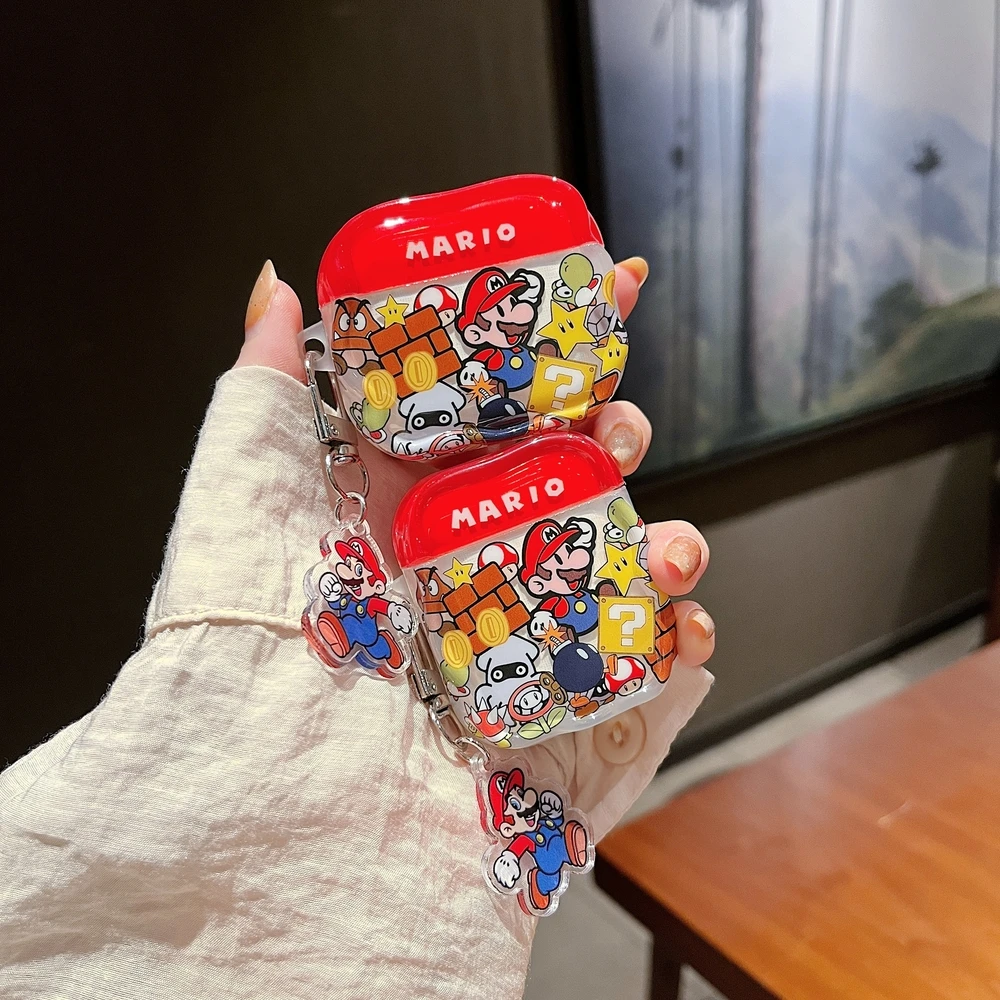 かわいいカートゥーンデザインの「スーパーマリオブラザーズ」イ - Headphone Case Hard のレビューと価格