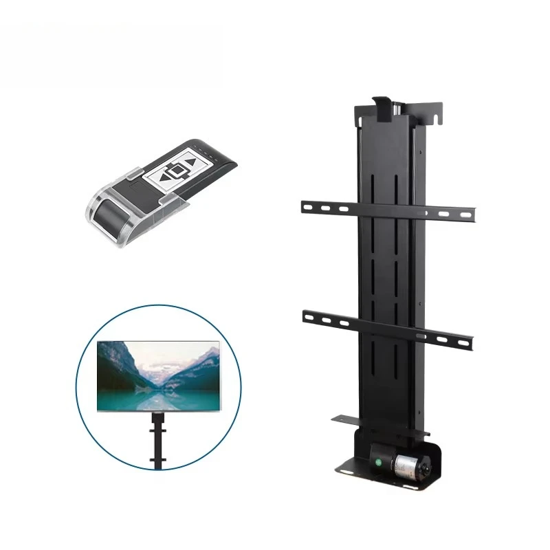 

Factory Wholesale Adjustable Vertical Lift Television TV Lift Mechanism Motorized TV Mounting Brackets Electric TV Lift Stand