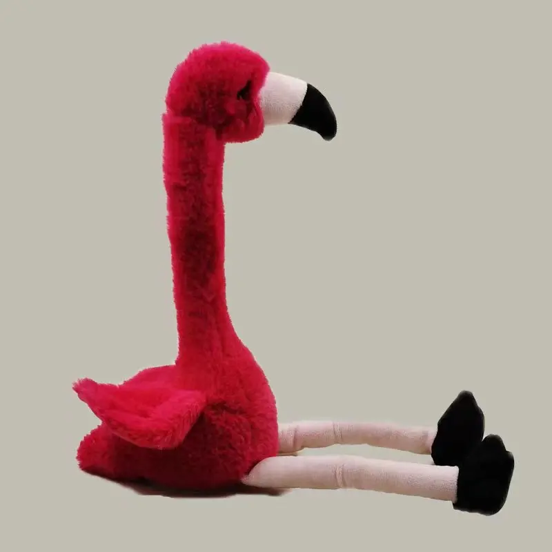 

Flamingo Repeat Talking Toy Electronic Plush Toys Can Sing Record Lighten Battery Early Education Twisted Neck Kawaii Bird Gift