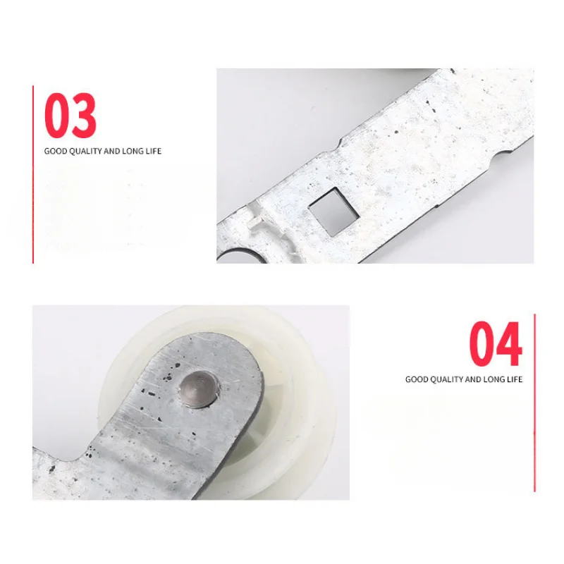 For Special nylon pulley bracket for drying machine base, household accessory PA6 cold-rolled plate wheel