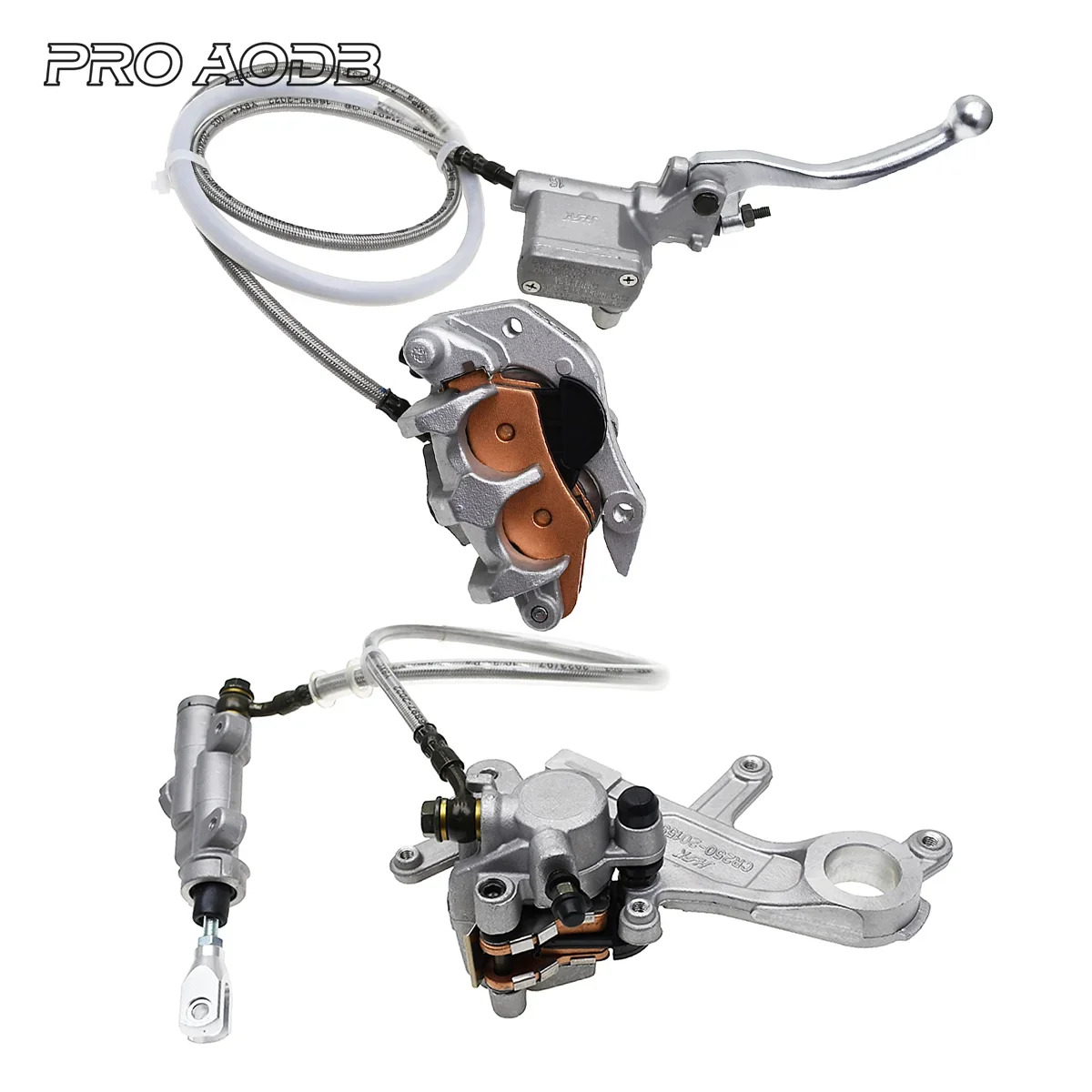 Motorcycle Rear Brake Caliper Master Cylinder Pump With Oil Hose For Kayo Honda CR 125R 250R CRF 250R 450R 250X 450X 250RX 450RX