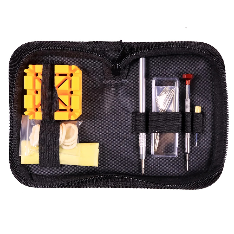 Werkzeuge zur Uhrenreparatur, Schrauben zum Entfernen der Uhrendeckel, Riemenschrauben zum Entfernen, Verbindungsstange zum Ersetzen des Armbands, 38-teiliges Werkzeugset