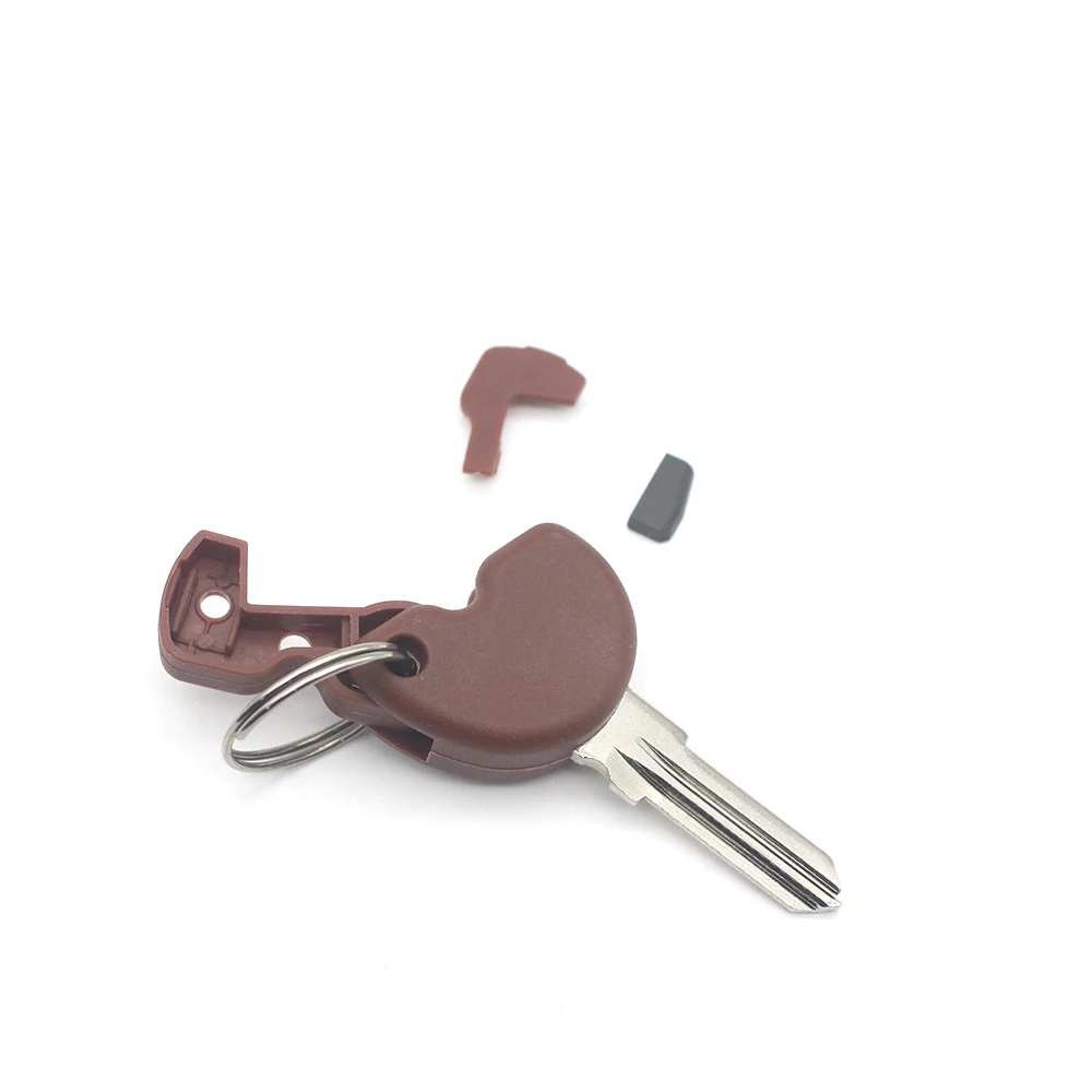 Compatible Motorcycle Key Case Shell Cover Uncut Blank Key for GT S 125 200 250 300 Transponder Chip