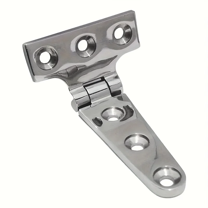 2 Stück Hochbelastbares T-Scharnier aus 316 Edelstahl in Marinequalität, Guss-Scharnier für Tür und Luke, Bootszubehör – Detail 3
