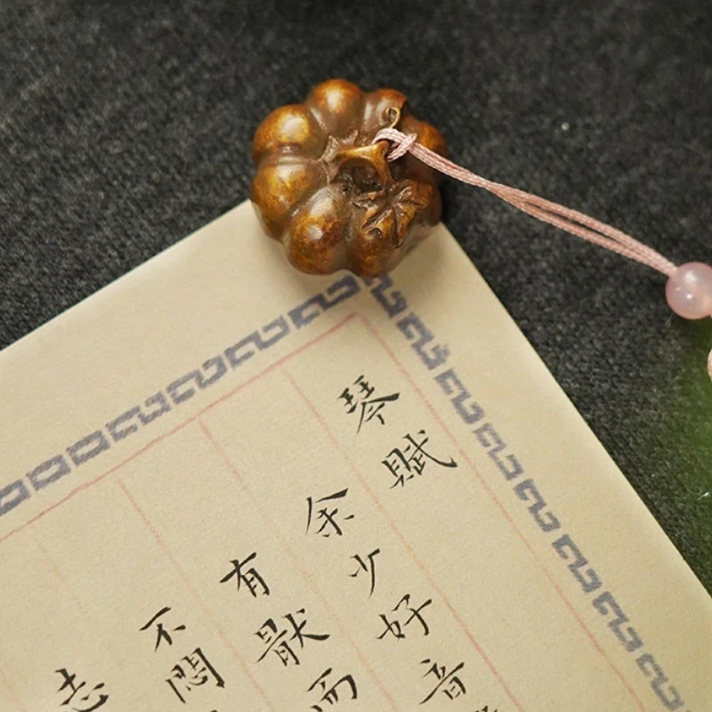 Bronze Fruit Vegetable Shaped Paperweight Ruler Shape Calligraphy Ornament Portable Four Treasures of the Study Art Stationery