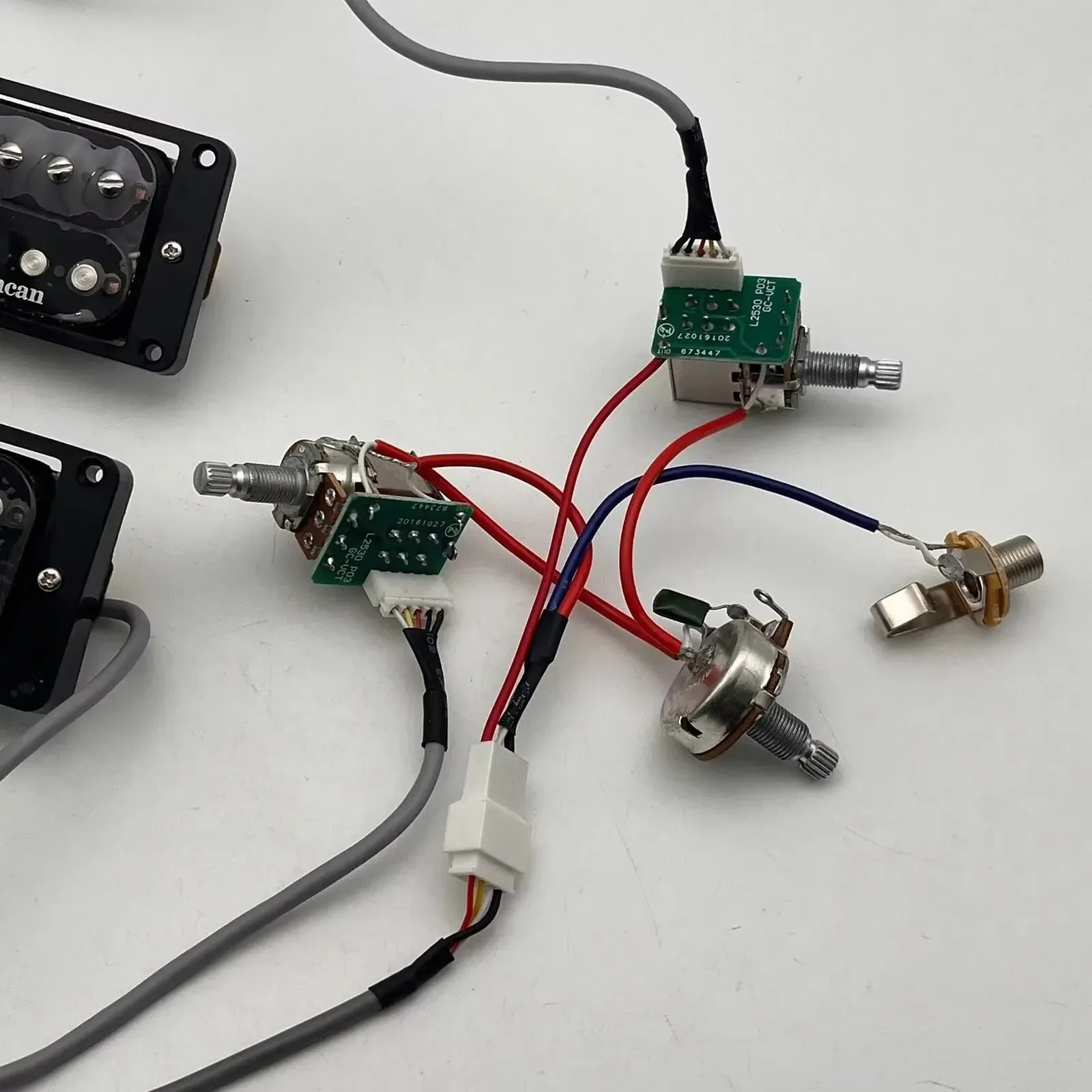 Yumiya Electric Guitar Pickups Set Humbucker Pickups 4C with Push Pull Coil Split for 6 String Guitar Replacement Parts