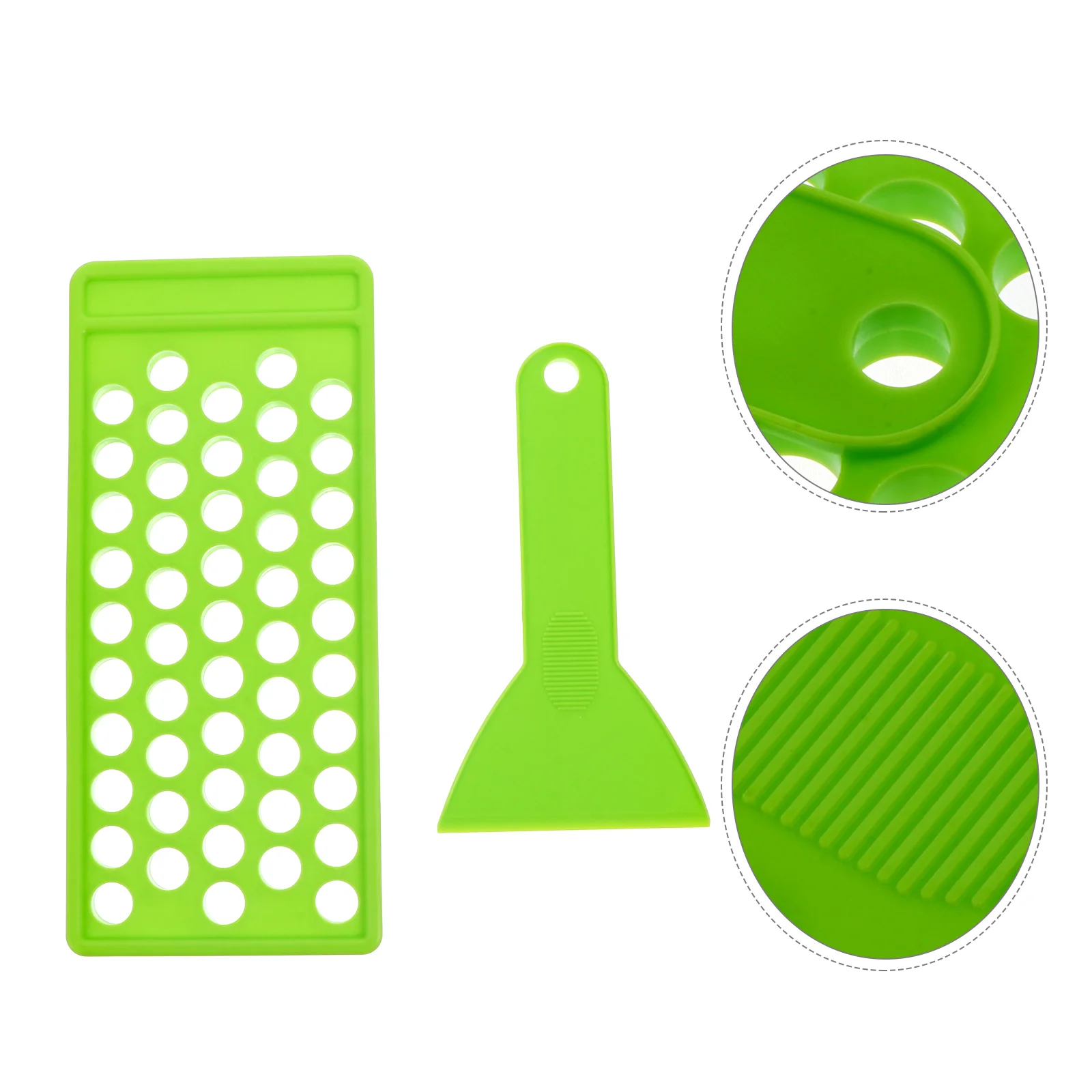 

Spatula Lipstick Filling Mold Tray DIY Supplies Balm Tube Green Plastic Trays Tint