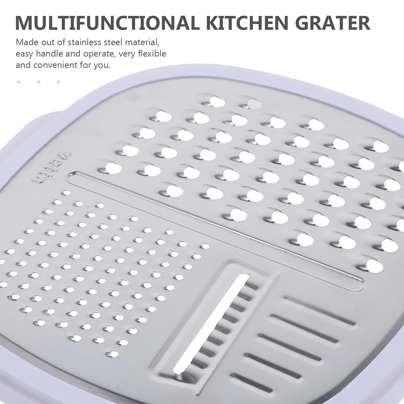 

1pc Stainless Steel Kitchen Slicer Grater Multifunctional Vegetable Shredder Tool for Cheese Fruit Easy Fast