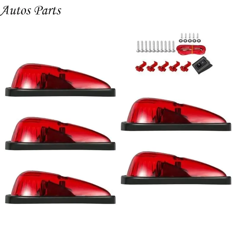 57BA 5 uds luces posición superiores para techo luces cabina luces cabina en forma lágrima luces posición