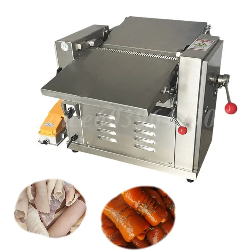 

Small Pork Lamb Beef Peeling Machine 300 Type Pork Peeling Machine Electric Pig Meat Pork Skin Peeler Separator Removal Machine