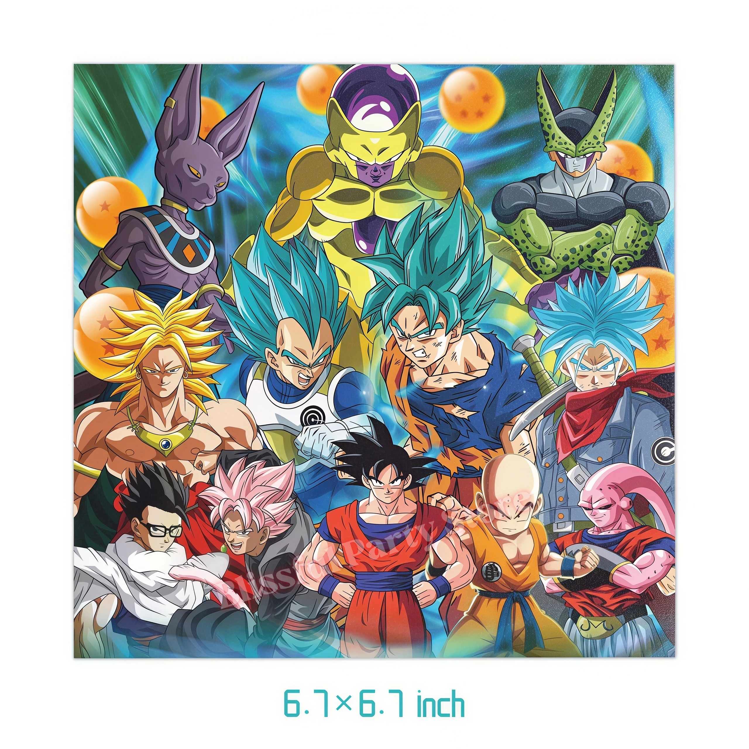 Dragon Ball Themen-Geburtstagsdekoration Partyzubehör Goku Teller Ballons für Kinderparty-Accessoires Babyparty-Gastgeschenke – Detail 10
