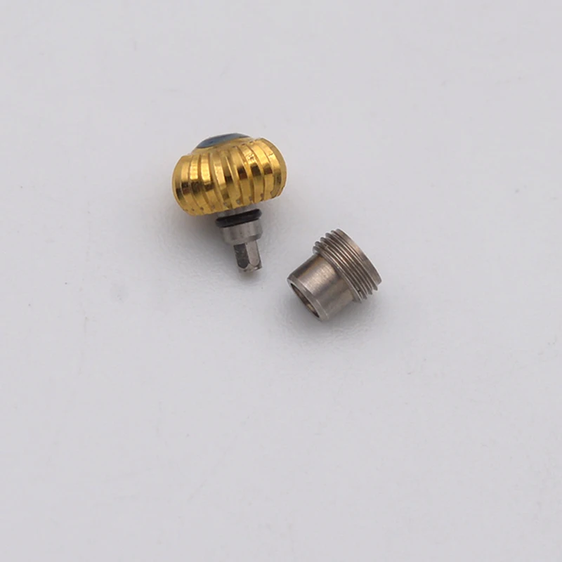 6.0mm Pumpkin-shaped Crown Watch Screw Crown and Tube Fit SKX007 SKX009 SRPD Watch Case Replace Watch Repair Parts Aftermarket
