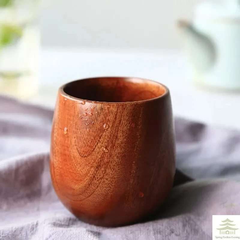 100Ml Woodens Big Belly Cup Creative Pattern Wooden Solid Wood Handcarved Anti Scald Tea Cups Simple Fragrant Original Tableware