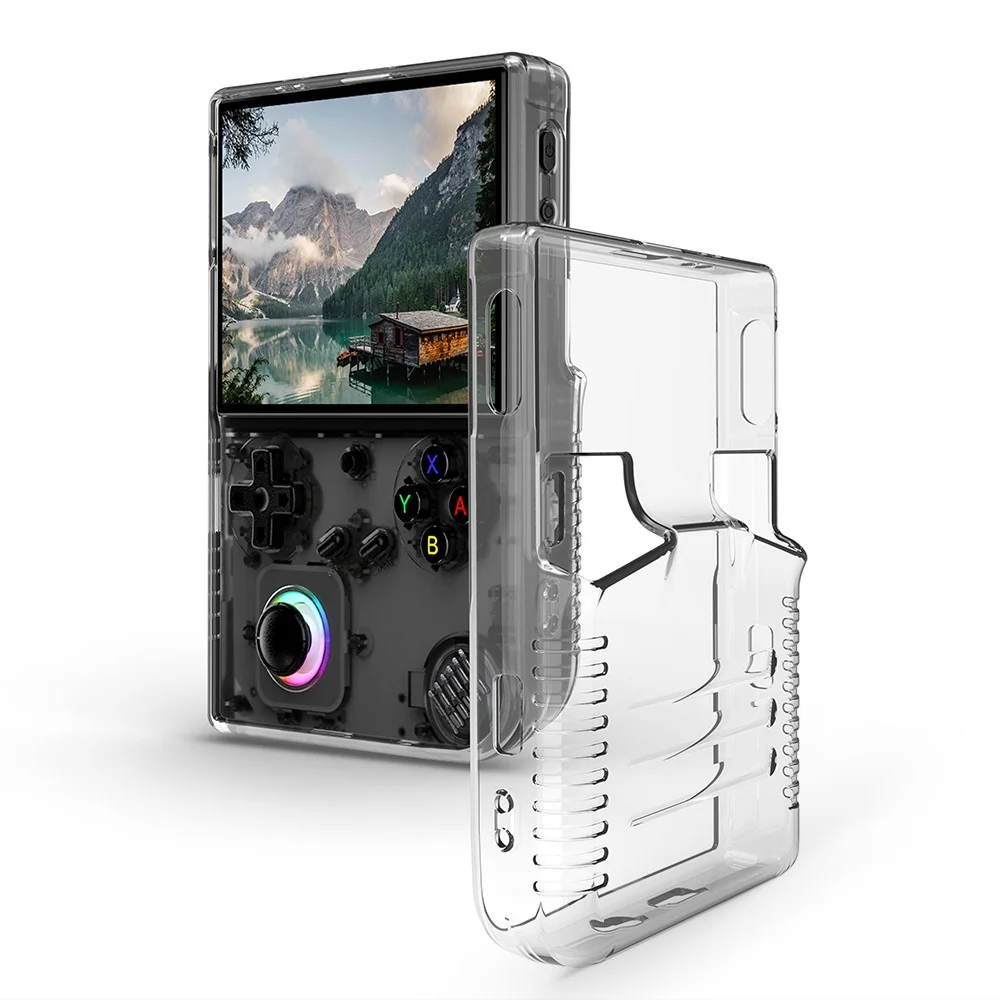 مناسب لوحدة التحكم في الألعاب Anbernic RG 40XXV، غطاء حماية شفاف مضاد للسقوط من مادة TPU