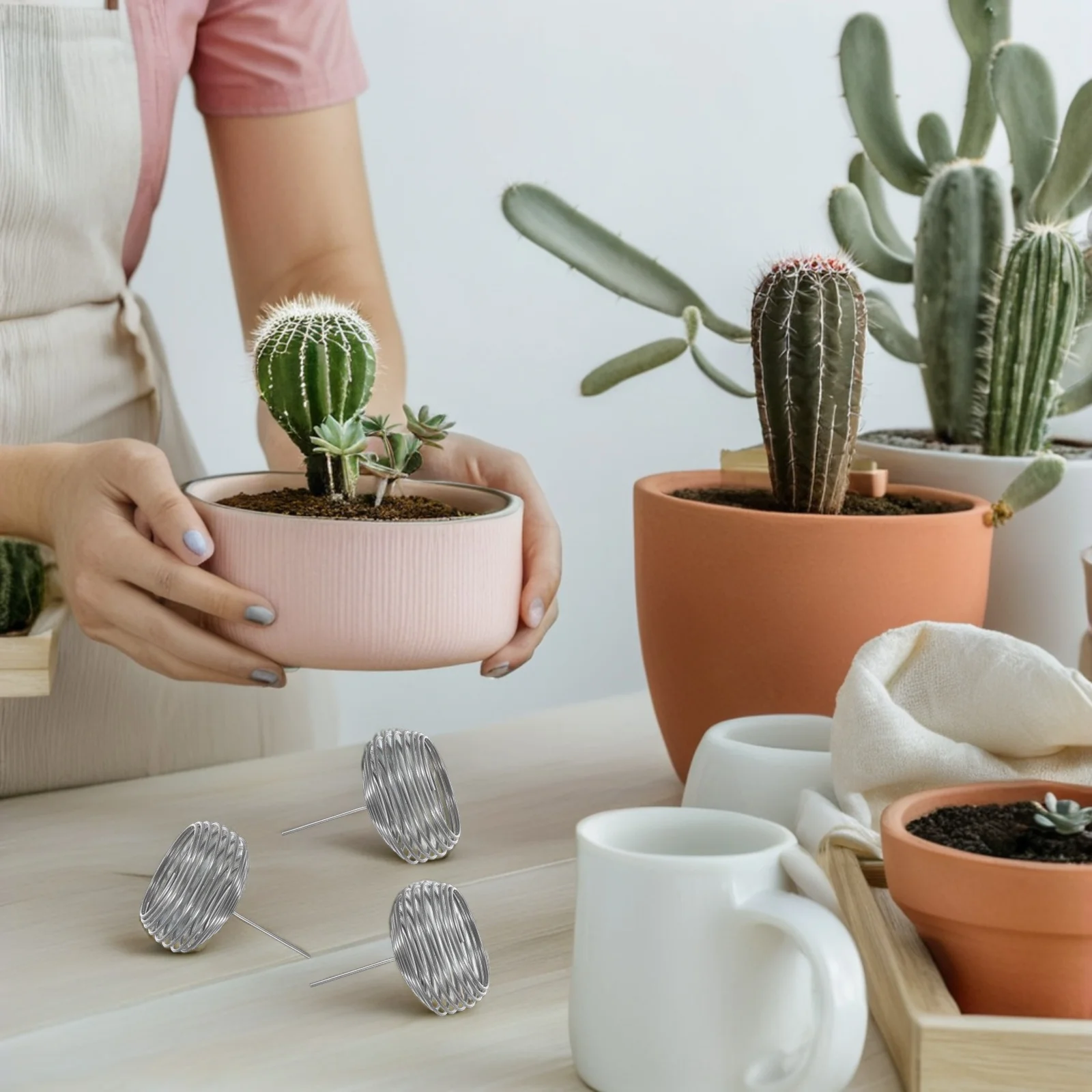 

20Pcs Bonsai Fertilizer Basket Stainless Steel Durable Design for Healthy Plant Growth Ideal for Various Potted Plants