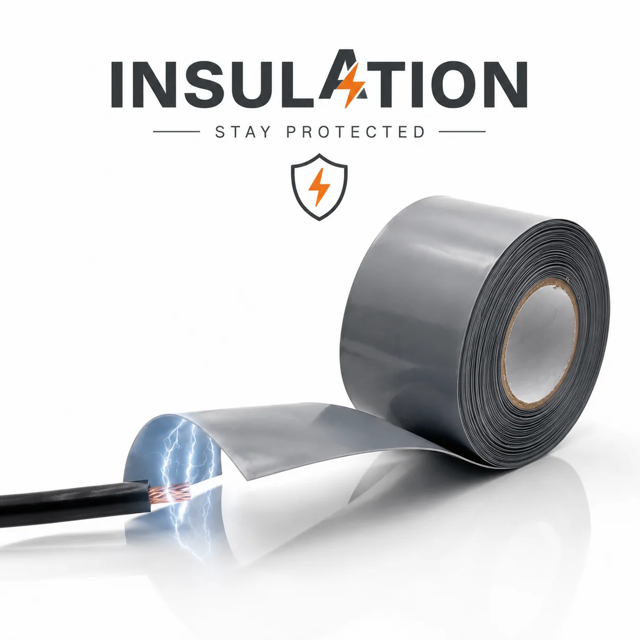Shrink, Flatten, and Fit Gray PVC Heat Shrink Tubing 30mm-100mm Wide, Waterproof, Moisture-proof, and Rust Proof